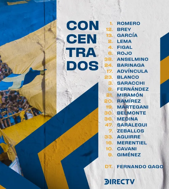 La primera lista de convocados, sin Zenón por error