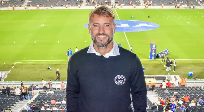 Gastón Fernández en el Monumental. (Foto: @gatafernandez10).