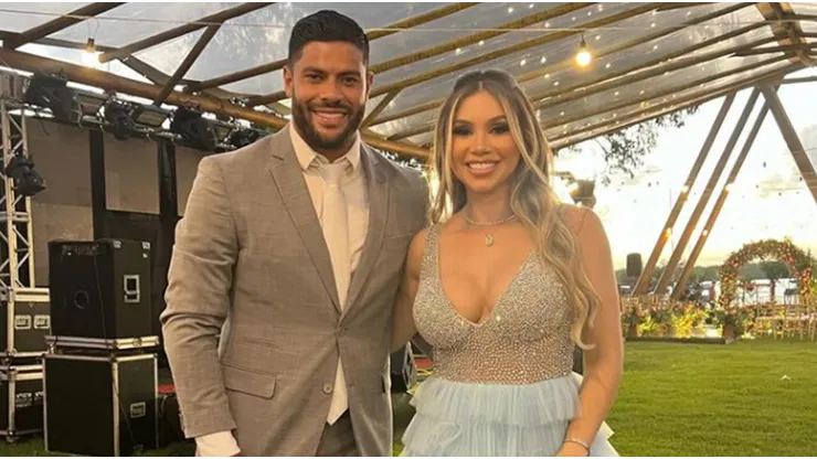 Hulk y Camila Sousa.