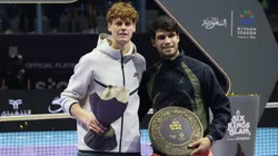 Sinner junto a Alcaraz, uno de sus principales competidores.