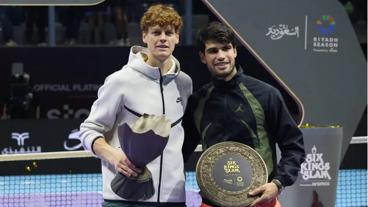 Sinner junto a Alcaraz, uno de sus principales competidores.