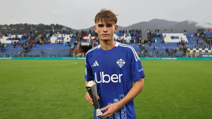 Nico Paz, MVP del partido entre Como y Parma donde marcó un gol.