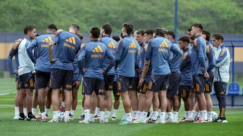 El plantel de Boca bajo la conducción de Fernando Gago.