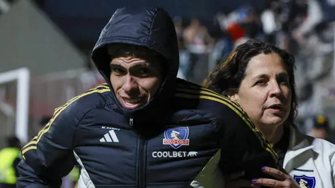 Carlos Palacios fue a alentar a sus compañeros de Colo Colo ante Unión La Calera