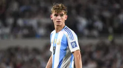 Nico Paz, en su debut en la Selección Argentina ante Bolivia.