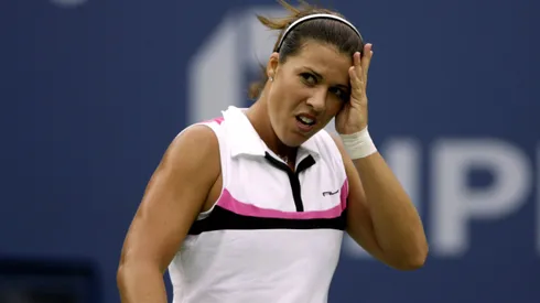 Jennifer Capriati durante un partido en 2004.