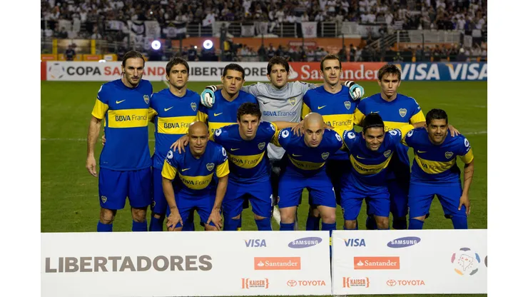 El plantel de Boca finalista de la Copa Libertadores 2012.