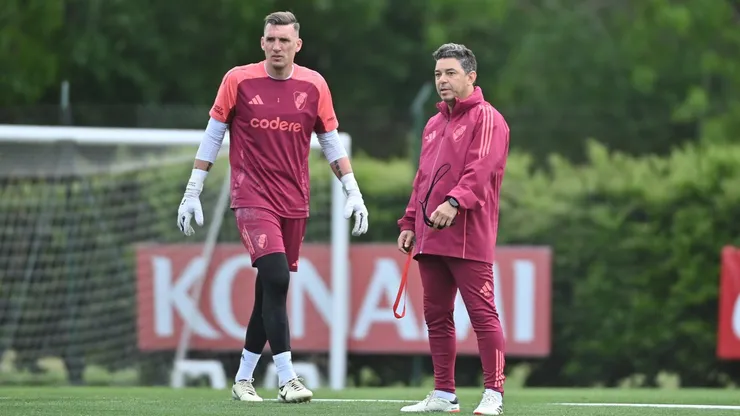 Franco Armani y Marcelo Gallardo