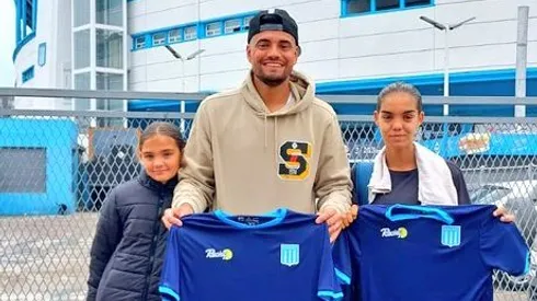 Sergio Romero con el Cilindro de fondo