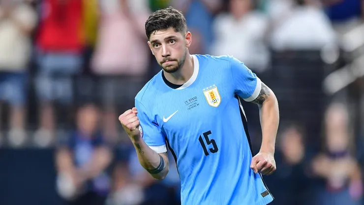 Federico Valverde en el seleccionado uruguayo.