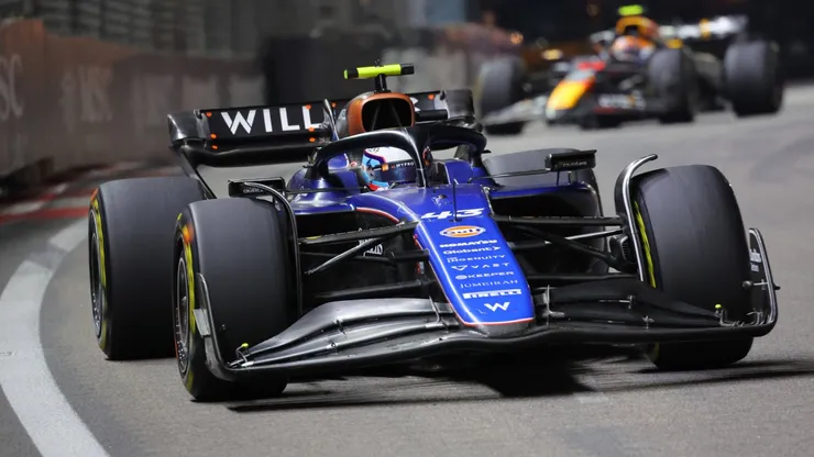 El auto 43 de Franco Colapinto en Williams, en el GP de Singapur.