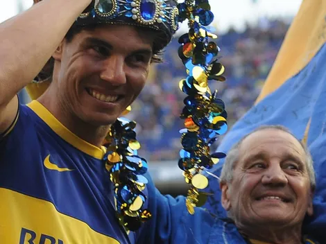 El día que Nadal fue de Boca, metió tres goles en La Bombonera, pese a ser hincha de Estudiantes