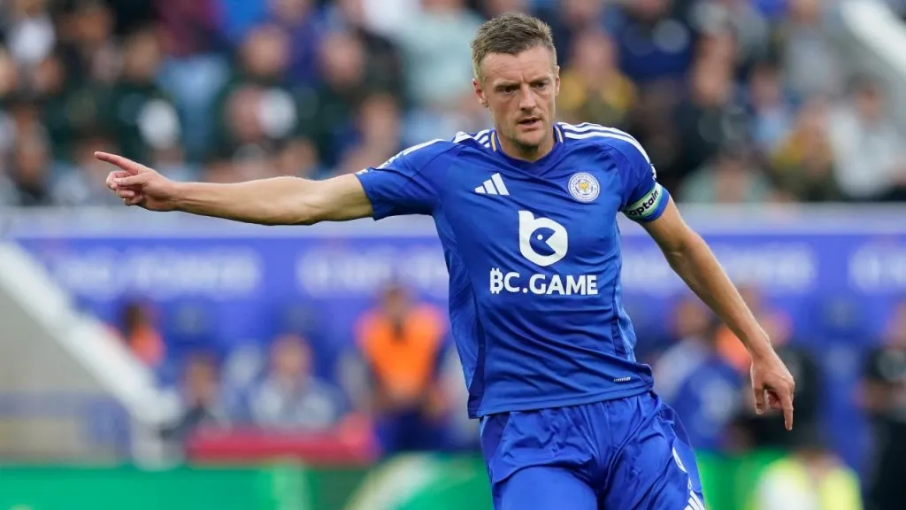 Jamie Vardy, delantero del Leicester City (IMAGO / Sportimage).