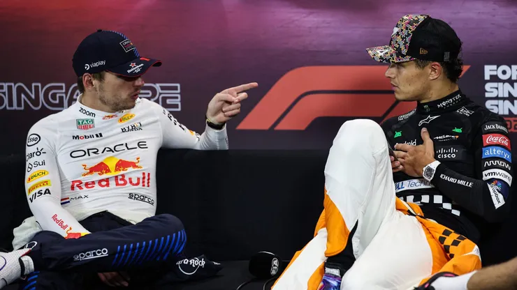 Lando Norris y Max Verstappen, competidores directos.
