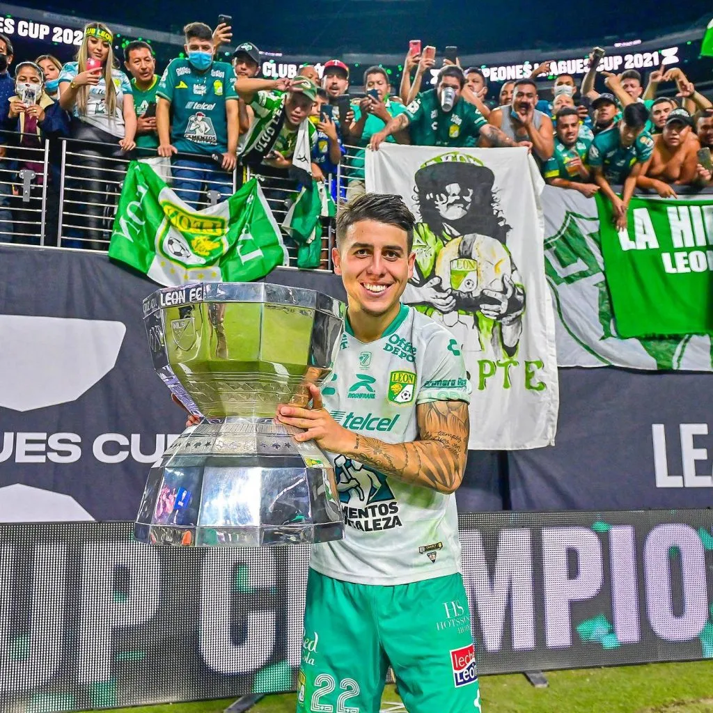 Santiago Colombatto campeón de la Leagues Cup con León.
