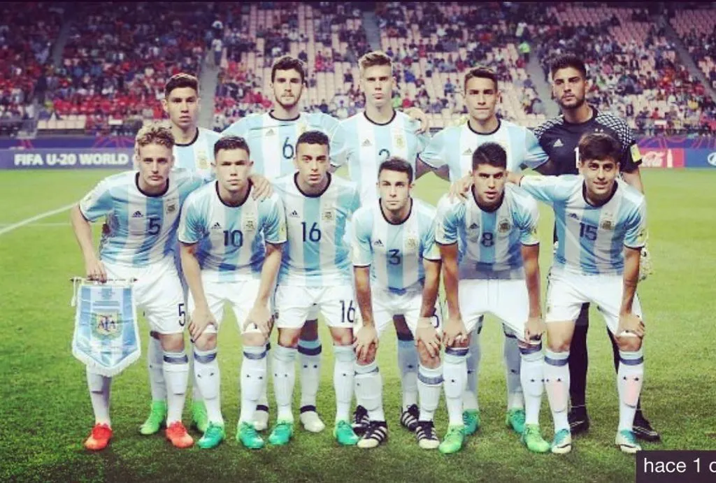 Santiago Colombatto (15), en el Mundial Sub 20.