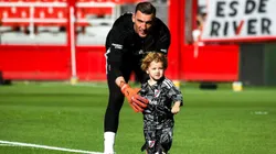 Franco Armani y su hijo Valentino