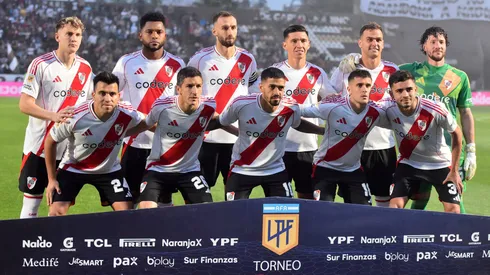 Los once de River que salieron a jugar el partido.
