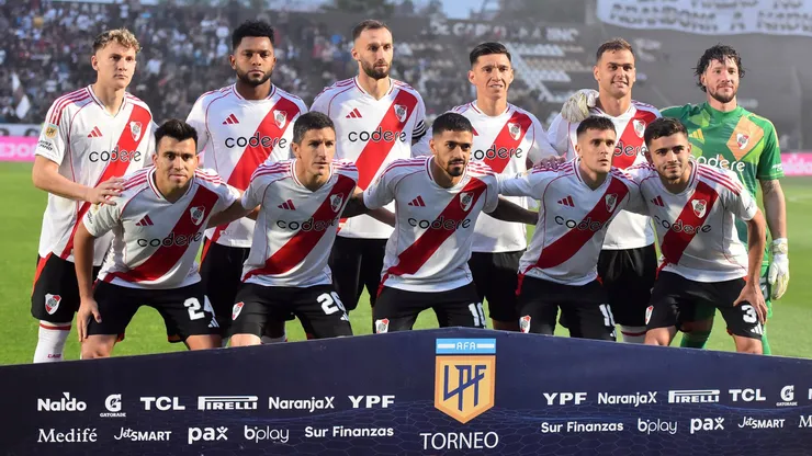 Los once de River que salieron a jugar el partido.