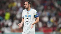 Diego Godín en su paso por la Selección de Uruguay.