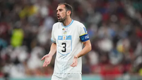 Diego Godín en su paso por la Selección de Uruguay.