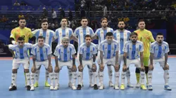 Plantel completo de la Selección Argentina de Futsal.
