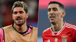 Rodrigo De Paul empujó a Ángel Di María en pleno partido entre el Benfica y el Atlético de Madrid por la Champions League.