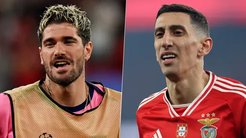 Rodrigo De Paul empujó a Ángel Di María en pleno partido entre el Benfica y el Atlético de Madrid por la Champions League.