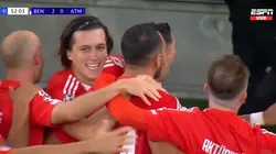 El festejo de Ángel Di María.