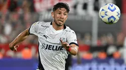 Felipe Loyola en el partido de la fecha 24 entre Newell's e Independiente.