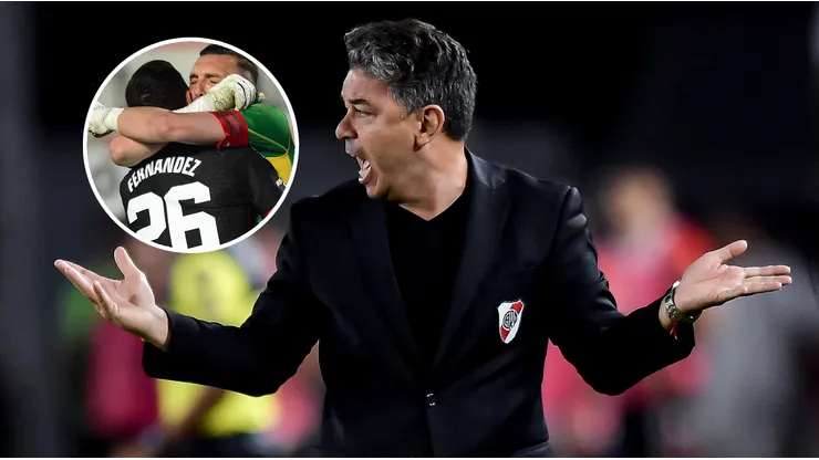La reacción de Gallardo tras el grosero error de Nacho Fernández del que lo salvó Armani