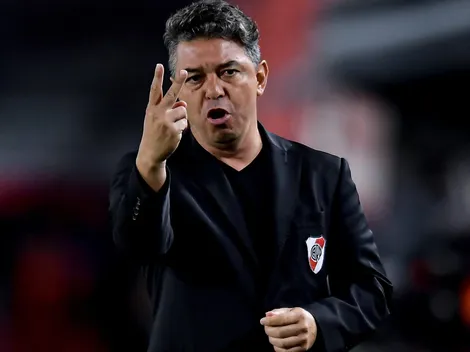 La fuerte reacción de Gallardo cuando le preguntaron por Enzo Pérez y Juanfer Quintero: "Respetemos"