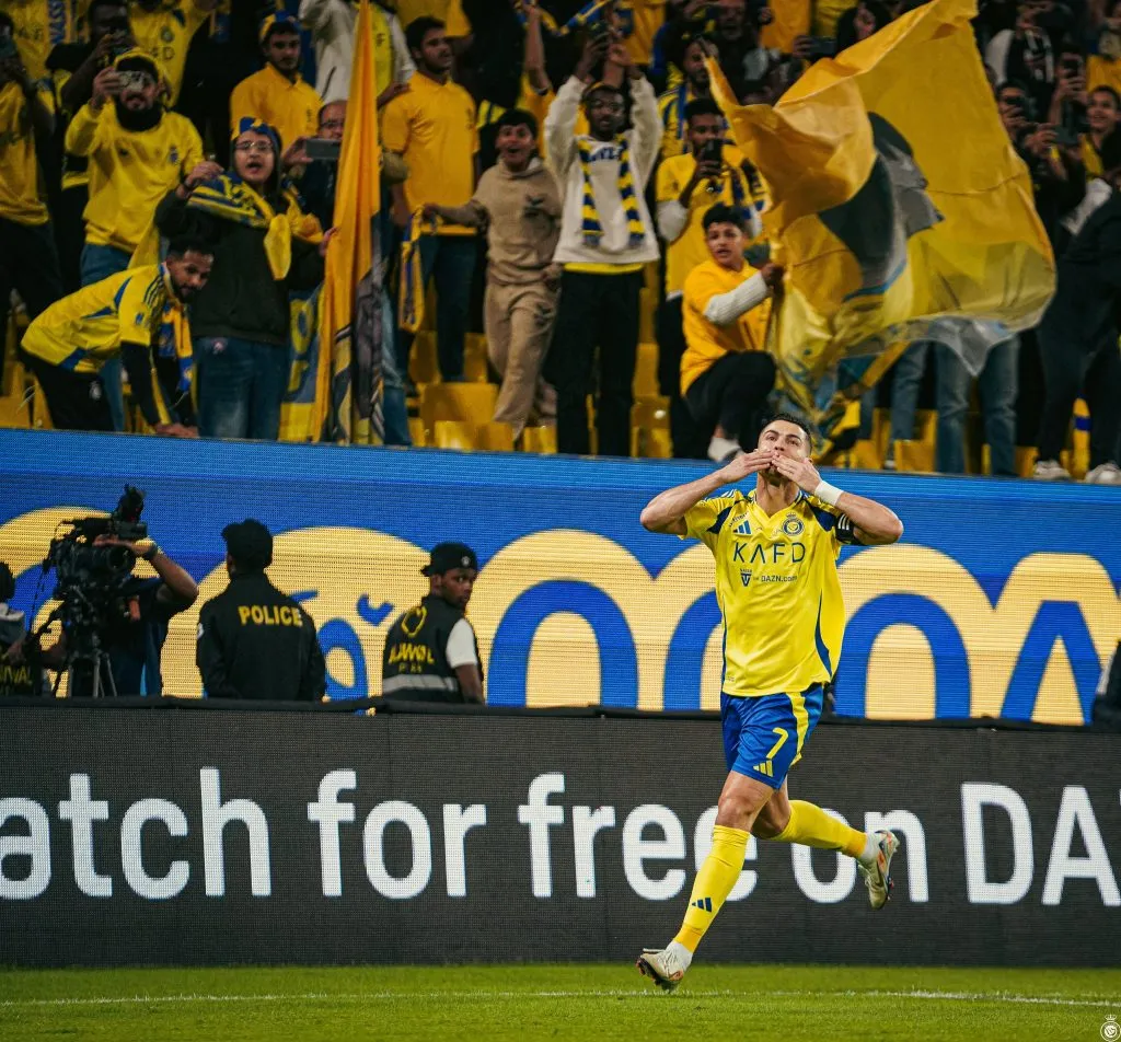 Cristiano Ronaldo marcó por duplicado para Al Nassr. (Foto: @AlNassrFC).