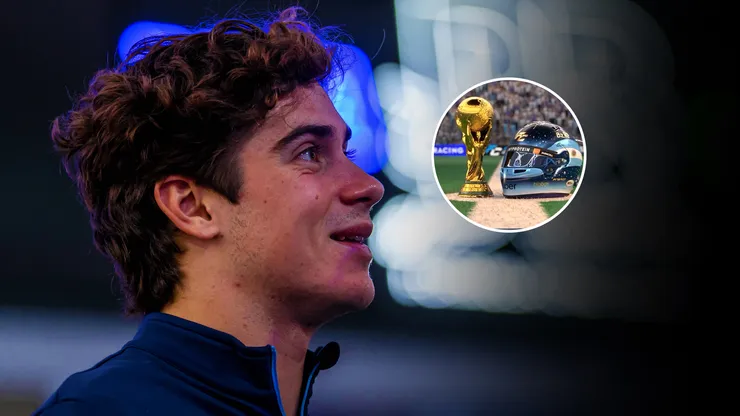 Un casco único de Franco Colapinto en Qatar