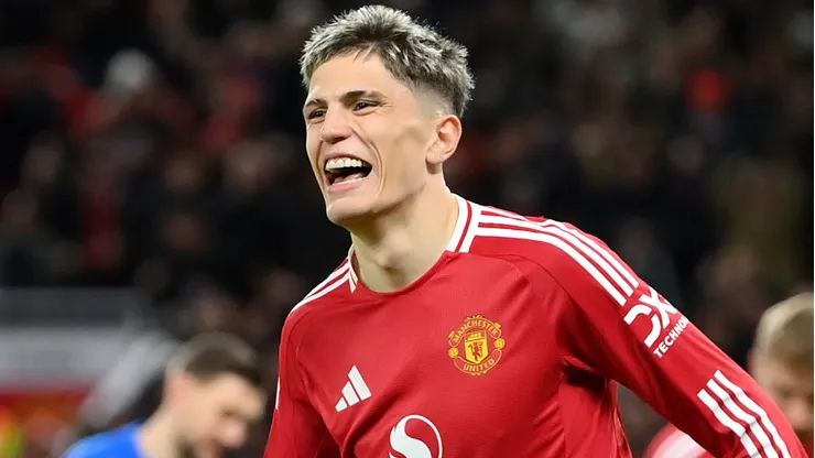 Alejandro Garnacho, delantero de Manchester United.
