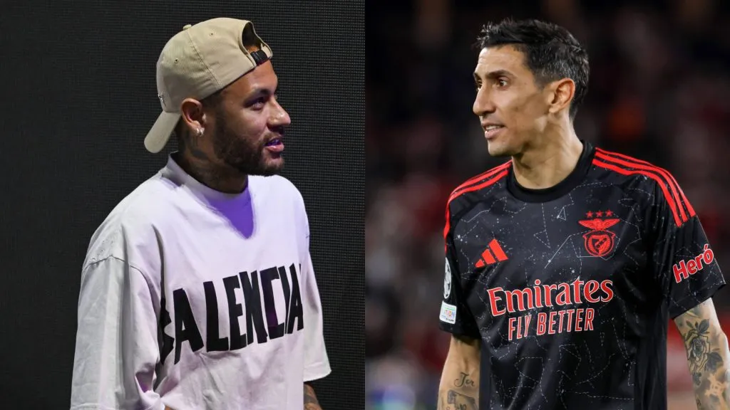 Neymar y Di Marías, las opciones que suenan en Inter Miami (IMAGO / NurPhoto – IMAGO / IPA Sport).