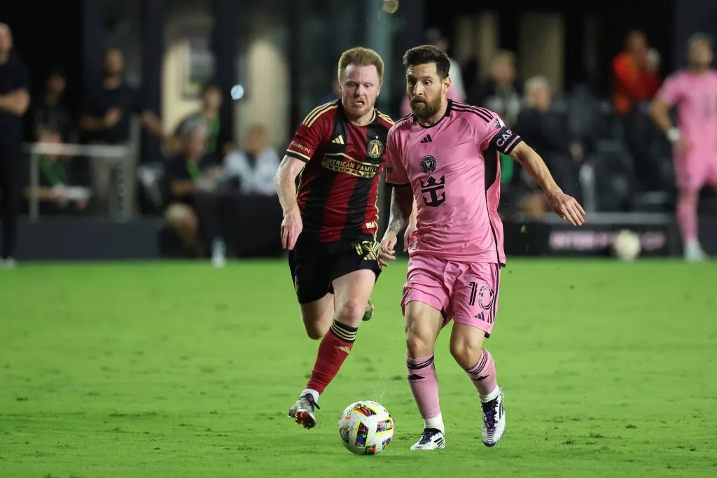 Lionel Messi en la serie contra el Atlanta United.