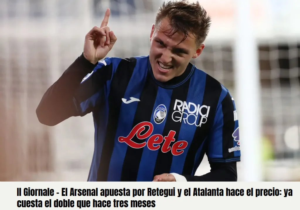 Portada de Il Giornale sobre Mateo Retegui