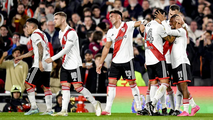 Esequiel Barco en River en 2023.