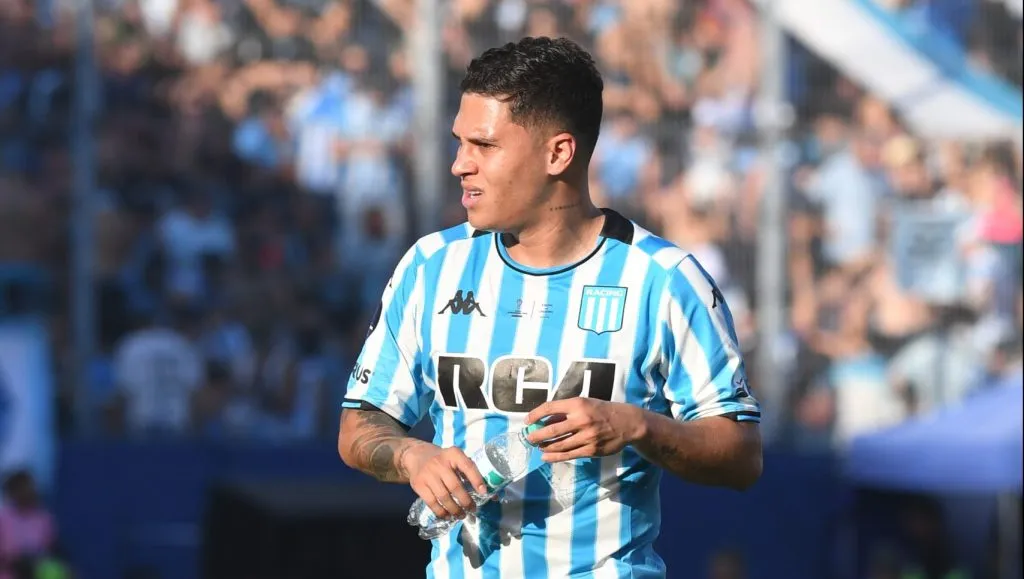 Juanfer Quintero, futbolista de Racing.