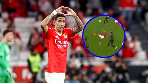 El festejo y la imagen de la chilena de Di María.