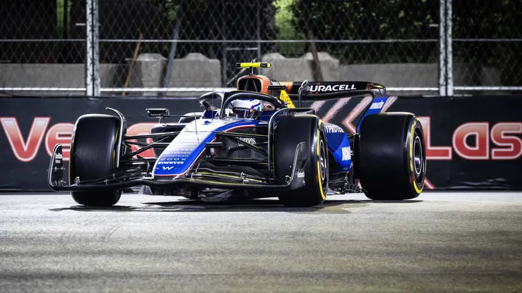 Franco Colapinto en el GP de Las Vegas.