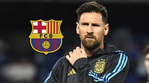 Lionel Messi y un guiño al Barcelona