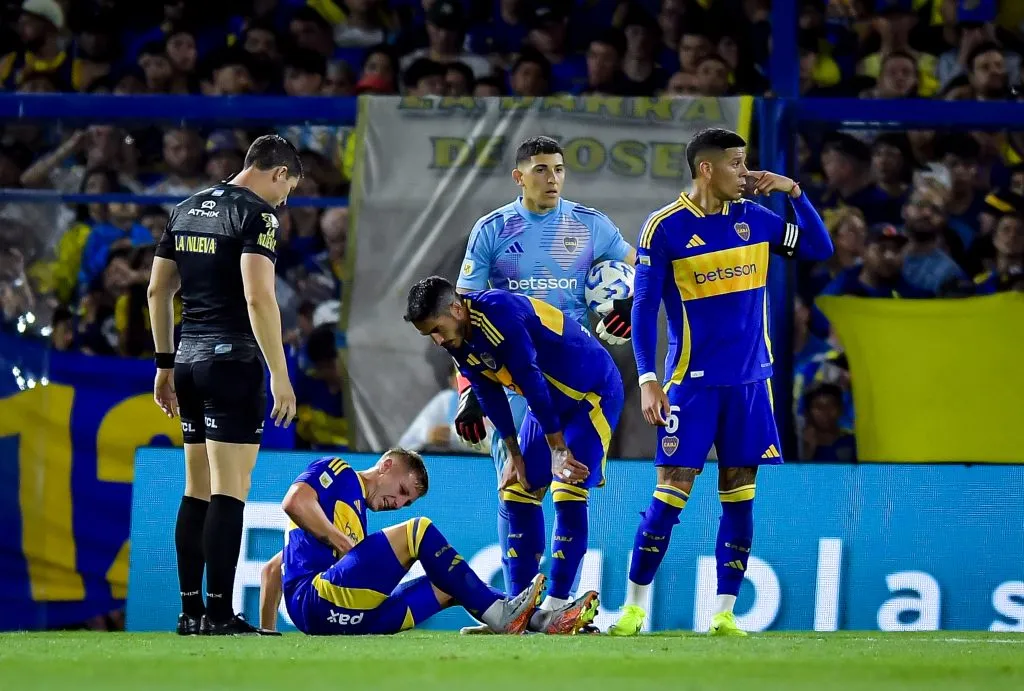 Juan Barinaga salió lesionado. (Getty Images)