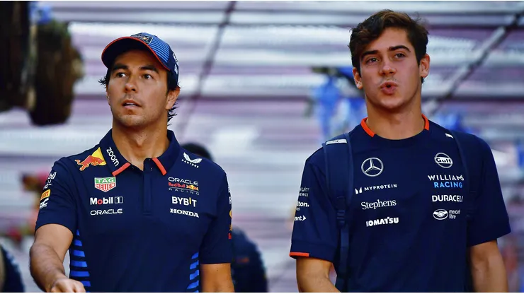 Sergio Pérez junto a Franco Colapinto.
