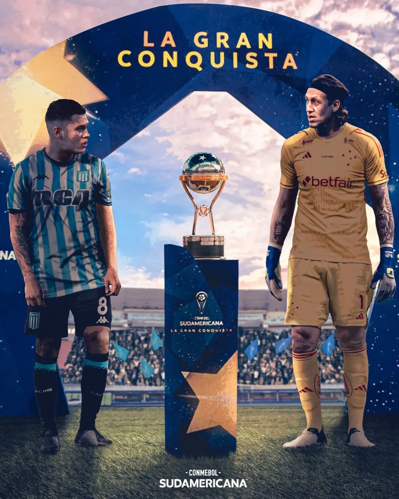 Racing y Cruzeiro definen la Copa Sudamericana. (Foto: Prensa CONMEBOL)