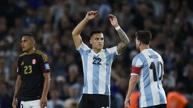 Lautaro Martínez le dio el triunfo a la Selección Argentina ante Perú