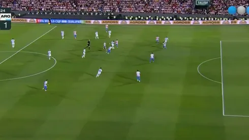 Lautaro abrió el marcador para Argentina.