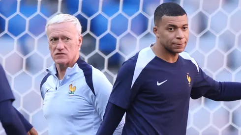 Didier Deschams y Kylian Mbappé.