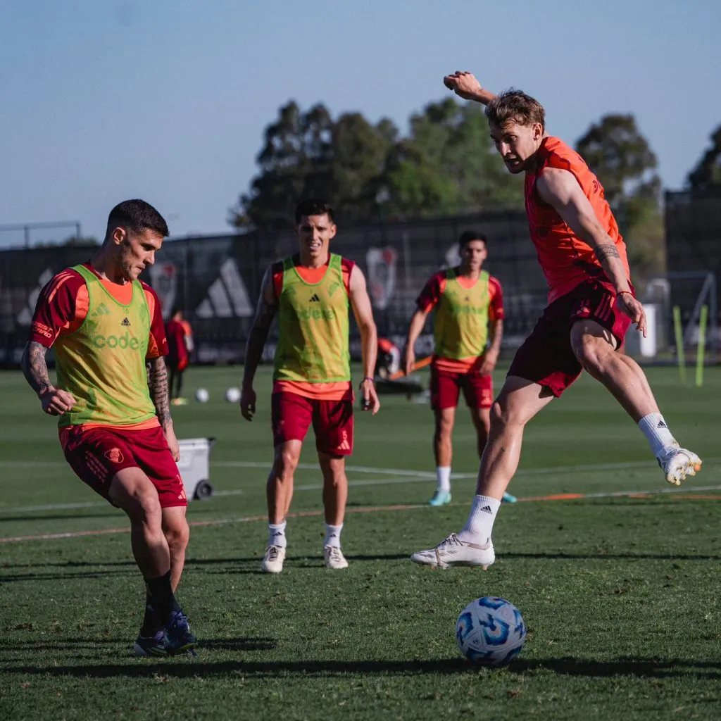 River volvió a entrenarse desde el miércoles.